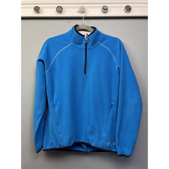 Sperry Top-Sider Fleece Jacket‎ Womens Medium STS35 1/4 zip Blue Embroidered - Picture 1 of 4